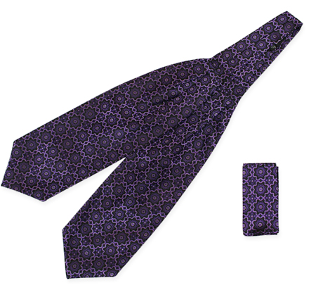 Medallion Ascot - Black/Purple