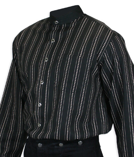 Everett shirt - Black Stripe